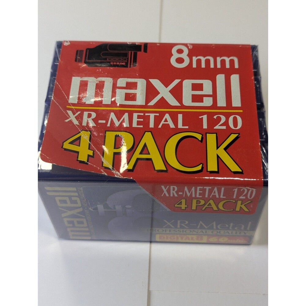 4 Pack Maxell XR-Metal 120 [60 min] Hi8 Professional  Camcorder Video Tapes new